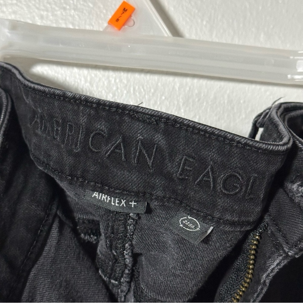 American Eagle Men's Original Straight Denim Airflex Black Jeans size‎ 38x30 - Picture 3 of 7